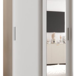 Szafa przesuwna z lustrem Garderoba ROYAL 100 biały 550133 Szafa przesuwna z lustrem Garderoba ROYAL 100 biały 550133