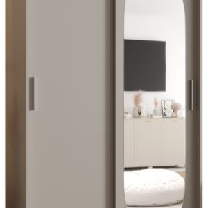 Szafa przesuwna z lustrem Garderoba ROYAL 120 kaszmir 550093 Szafa przesuwna z lustrem Garderoba ROYAL 120 kaszmir 550093