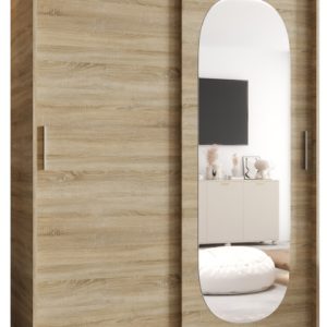 Szafa przesuwna z lustrem Garderoba ROYAL 150 sonoma 550102