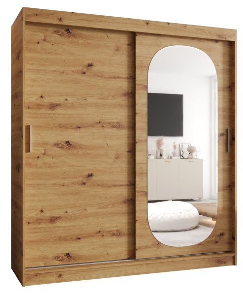 Szafa przesuwna z lustrem Garderoba ROYAL 180 artisan 550085