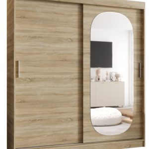 Szafa przesuwna z lustrem Garderoba ROYAL 180 sonoma 550109