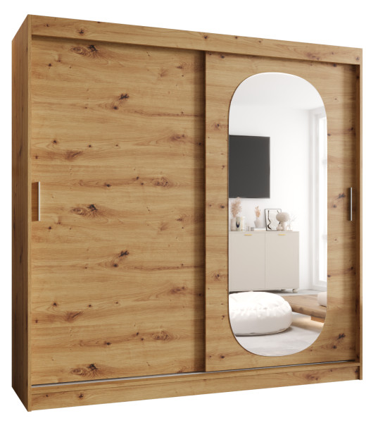 Szafa przesuwna z lustrem Garderoba ROYAL 200 artisan 550100