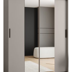 Szafa przesuwna z lustrem Garderoba RUBINO T1 150 kaszmir 685430