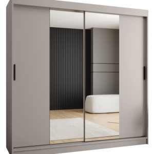 Szafa przesuwna z lustrem Garderoba RUBINO T1 200 kaszmir 685424 Szafa przesuwna z lustrem Garderoba RUBINO T1 200 kaszmir 685424