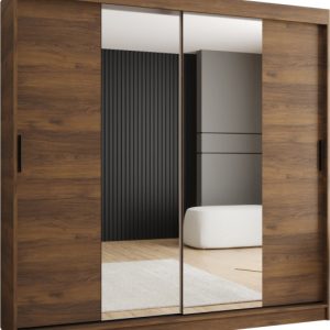 Szafa przesuwna z lustrem Garderoba RUBINO T1 200 orzech warmia 1029868 Szafa przesuwna z lustrem Garderoba RUBINO T1 200 orzech warmia 1029868