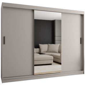 Szafa przesuwna z lustrem Garderoba RUBINO T1 250 kaszmir 685423 Szafa przesuwna z lustrem Garderoba RUBINO T1 250 kaszmir 685423