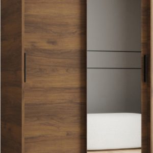 Szafa przesuwna z lustrem Garderoba RUBINO T2 100 orzech warmia 1029805 Szafa przesuwna z lustrem Garderoba RUBINO T2 100 orzech warmia 1029805