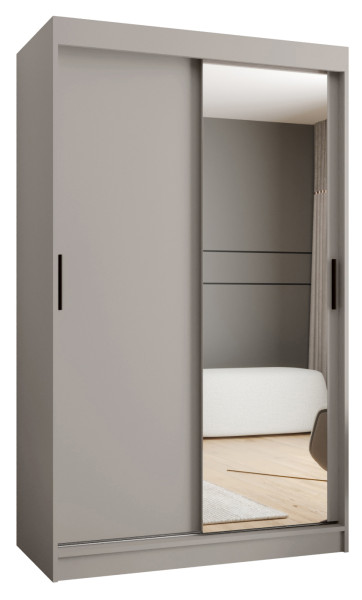 Szafa przesuwna z lustrem Garderoba RUBINO T2 120 kaszmir 685428