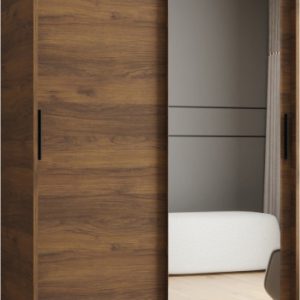 Szafa przesuwna z lustrem Garderoba RUBINO T2 120 orzech warmia 1029887 Szafa przesuwna z lustrem Garderoba RUBINO T2 120 orzech warmia 1029887