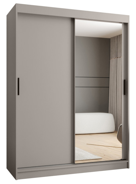 Szafa przesuwna z lustrem Garderoba RUBINO T2 150 kaszmir 685422