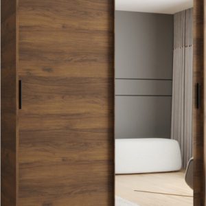 Szafa przesuwna z lustrem Garderoba RUBINO T2 150 orzech warmia 1029872 Szafa przesuwna z lustrem Garderoba RUBINO T2 150 orzech warmia 1029872