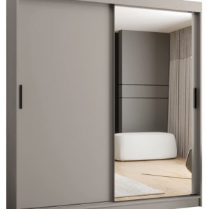 Szafa przesuwna z lustrem Garderoba RUBINO T2 180 kaszmir 685429 Szafa przesuwna z lustrem Garderoba RUBINO T2 180 kaszmir 685429