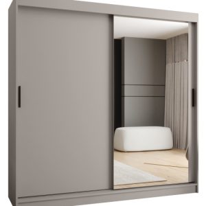Szafa przesuwna z lustrem Garderoba RUBINO T2 200 kaszmir 685438 Szafa przesuwna z lustrem Garderoba RUBINO T2 200 kaszmir 685438