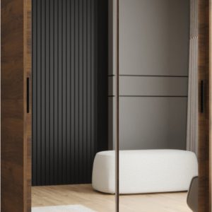 Szafa przesuwna z lustrem Garderoba RUBINO T3 120 orzech warmia 1036823 Szafa przesuwna z lustrem Garderoba RUBINO T3 120 orzech warmia 1036823