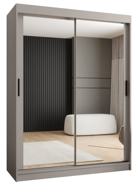 Szafa przesuwna z lustrem Garderoba RUBINO T3 150 kaszmir 685425