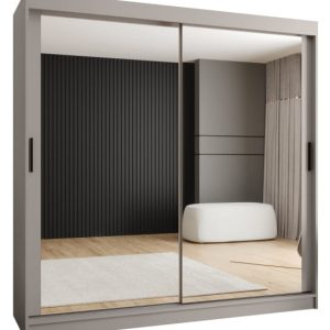 Szafa przesuwna z lustrem Garderoba RUBINO T3 200 kaszmir 685432 Szafa przesuwna z lustrem Garderoba RUBINO T3 200 kaszmir 685432