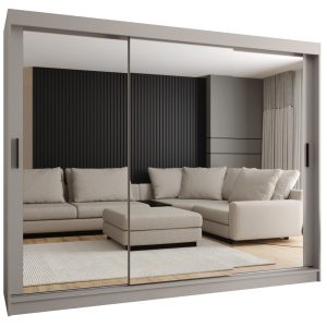 Szafa przesuwna z lustrem Garderoba RUBINO T3 250 kaszmir 685436 Szafa przesuwna z lustrem Garderoba RUBINO T3 250 kaszmir 685436