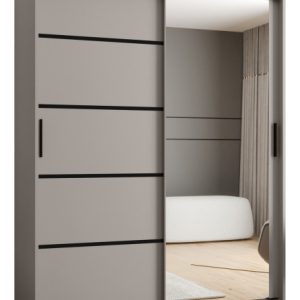 Szafa przesuwna z lustrem Garderoba RUBINO V2 150 kaszmir 685586 Szafa przesuwna z lustrem Garderoba RUBINO V2 150 kaszmir 685586