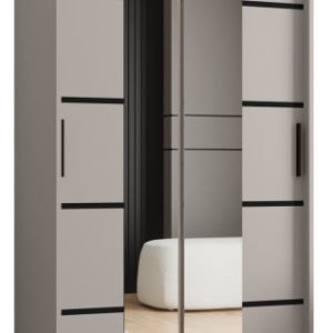Szafa przesuwna z lustrem Garderoba RUBINO V4 100 kaszmir 685547 Szafa przesuwna z lustrem Garderoba RUBINO V4 100 kaszmir 685547