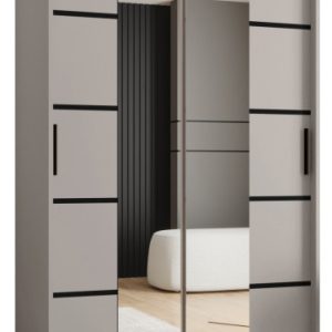 Szafa przesuwna z lustrem Garderoba RUBINO V4 120 kaszmir 685491 Szafa przesuwna z lustrem Garderoba RUBINO V4 120 kaszmir 685491