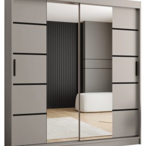 Szafa przesuwna z lustrem Garderoba RUBINO V4 180 kaszmir 685568 Szafa przesuwna z lustrem Garderoba RUBINO V4 180 kaszmir 685568