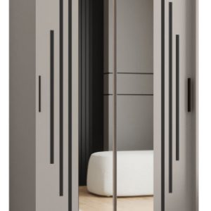 Szafa przesuwna z lustrem Garderoba RUBINO Y1 100 kaszmir 685578 Szafa przesuwna z lustrem Garderoba RUBINO Y1 100 kaszmir 685578