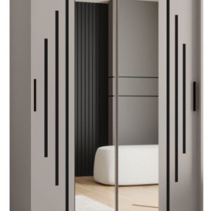 Szafa przesuwna z lustrem Garderoba RUBINO Y1 120 kaszmir 685571 Szafa przesuwna z lustrem Garderoba RUBINO Y1 120 kaszmir 685571