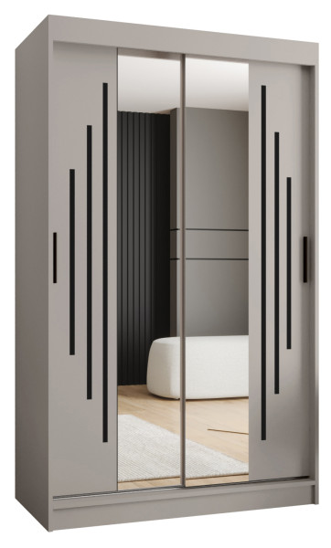 Szafa przesuwna z lustrem Garderoba RUBINO Y1 120 kaszmir 685571