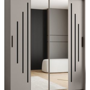 Szafa przesuwna z lustrem Garderoba RUBINO Y1 150 kaszmir 687132 Szafa przesuwna z lustrem Garderoba RUBINO Y1 150 kaszmir 687132