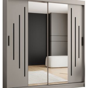 Szafa przesuwna z lustrem Garderoba RUBINO Y1 180 kaszmir 685506 Szafa przesuwna z lustrem Garderoba RUBINO Y1 180 kaszmir 685506