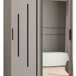 Szafa przesuwna z lustrem Garderoba RUBINO Y2 120 kaszmir 685496 Szafa przesuwna z lustrem Garderoba RUBINO Y2 120 kaszmir 685496