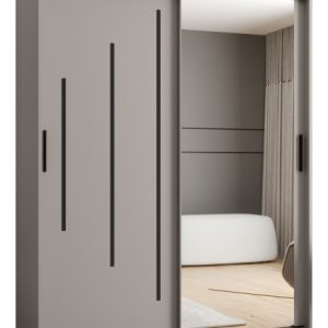 Szafa przesuwna z lustrem Garderoba RUBINO Y2 150 kaszmir 685495 Szafa przesuwna z lustrem Garderoba RUBINO Y2 150 kaszmir 685495