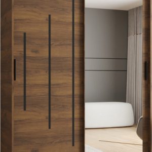 Szafa przesuwna z lustrem Garderoba RUBINO Y2 150 orzech warmia 1029845 Szafa przesuwna z lustrem Garderoba RUBINO Y2 150 orzech warmia 1029845