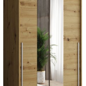 Szafa przesuwna z lustrem Garderoba SIMA T1 100 artisan + u. srebrny 1078607 Szafa przesuwna z lustrem Garderoba SIMA T1 100 artisan + u. srebrny 1078607