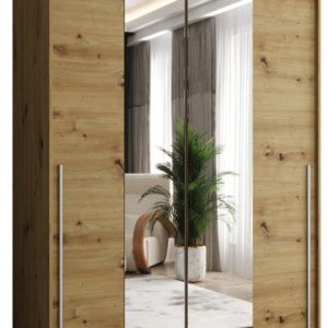 Szafa przesuwna z lustrem Garderoba SIMA T1 150 artisan + u. srebrny 1078868 Szafa przesuwna z lustrem Garderoba SIMA T1 150 artisan + u. srebrny 1078868