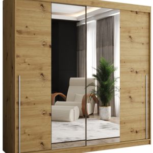 Szafa przesuwna z lustrem Garderoba SIMA T1 200 artisan + u. srebrny 1078848 Szafa przesuwna z lustrem Garderoba SIMA T1 200 artisan + u. srebrny 1078848