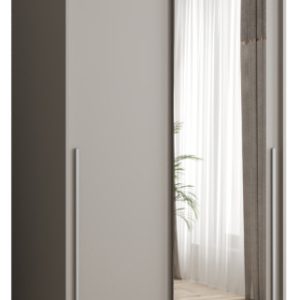 Szafa przesuwna z lustrem Garderoba SIMA T2 100 kaszmir + u. srebrny 1078832 Szafa przesuwna z lustrem Garderoba SIMA T2 100 kaszmir + u. srebrny 1078832