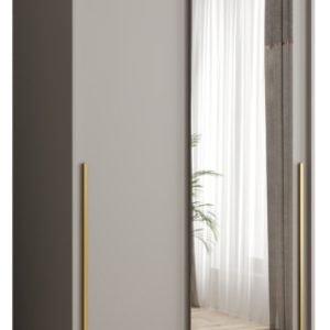 Szafa przesuwna z lustrem Garderoba SIMA T2 100 kaszmir + u. złoty 1078824 Szafa przesuwna z lustrem Garderoba SIMA T2 100 kaszmir + u. złoty 1078824