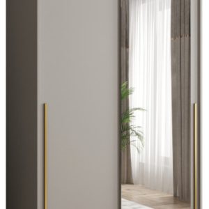 Szafa przesuwna z lustrem Garderoba SIMA T2 120 kaszmir + u. złoty 1078811 Szafa przesuwna z lustrem Garderoba SIMA T2 120 kaszmir + u. złoty 1078811