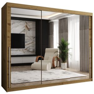 Szafa przesuwna z lustrem Garderoba SIMA T3 250 artisan + u. srebrny 1079069 Szafa przesuwna z lustrem Garderoba SIMA T3 250 artisan + u. srebrny 1079069