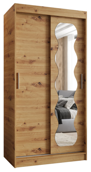 Szafa przesuwna z lustrem Garderoba Spoti 100 artisan 565583
