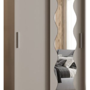 Szafa przesuwna z lustrem Garderoba Spoti 100 kaszmir 565572 Szafa przesuwna z lustrem Garderoba Spoti 100 kaszmir 565572