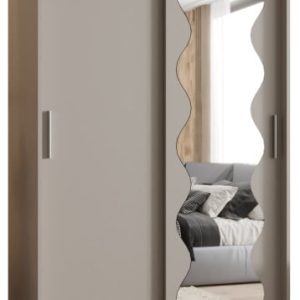 Szafa przesuwna z lustrem Garderoba Spoti 120 kaszmir 565563 Szafa przesuwna z lustrem Garderoba Spoti 120 kaszmir 565563