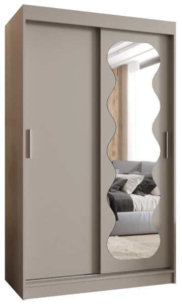 Szafa przesuwna z lustrem Garderoba Spoti 120 kaszmir 565563