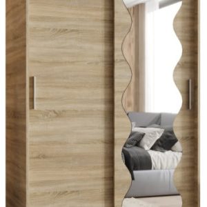 Szafa przesuwna z lustrem Garderoba Spoti 120 sonoma 565564 Szafa przesuwna z lustrem Garderoba Spoti 120 sonoma 565564