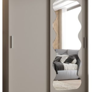 Szafa przesuwna z lustrem Garderoba Spoti 150 kaszmir 565540 Szafa przesuwna z lustrem Garderoba Spoti 150 kaszmir 565540