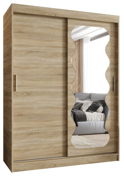 Szafa przesuwna z lustrem Garderoba Spoti 150 sonoma 565549