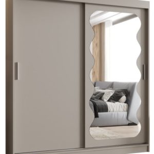 Szafa przesuwna z lustrem Garderoba Spoti 180 kaszmir 565535 Szafa przesuwna z lustrem Garderoba Spoti 180 kaszmir 565535
