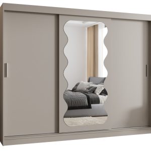 Szafa przesuwna z lustrem Garderoba Spoti 250 kaszmir 565586 Szafa przesuwna z lustrem Garderoba Spoti 250 kaszmir 565586