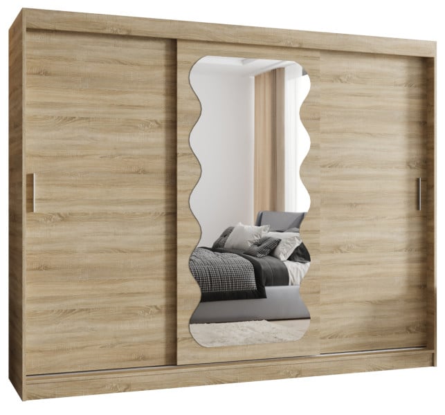 Szafa przesuwna z lustrem Garderoba Spoti 250 sonoma 565552